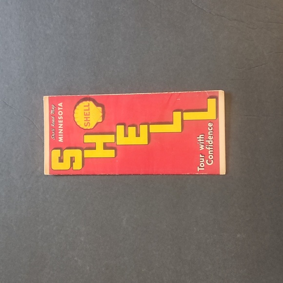 VINTAGE SHELL ROAD MAP - Picture 1 of 4